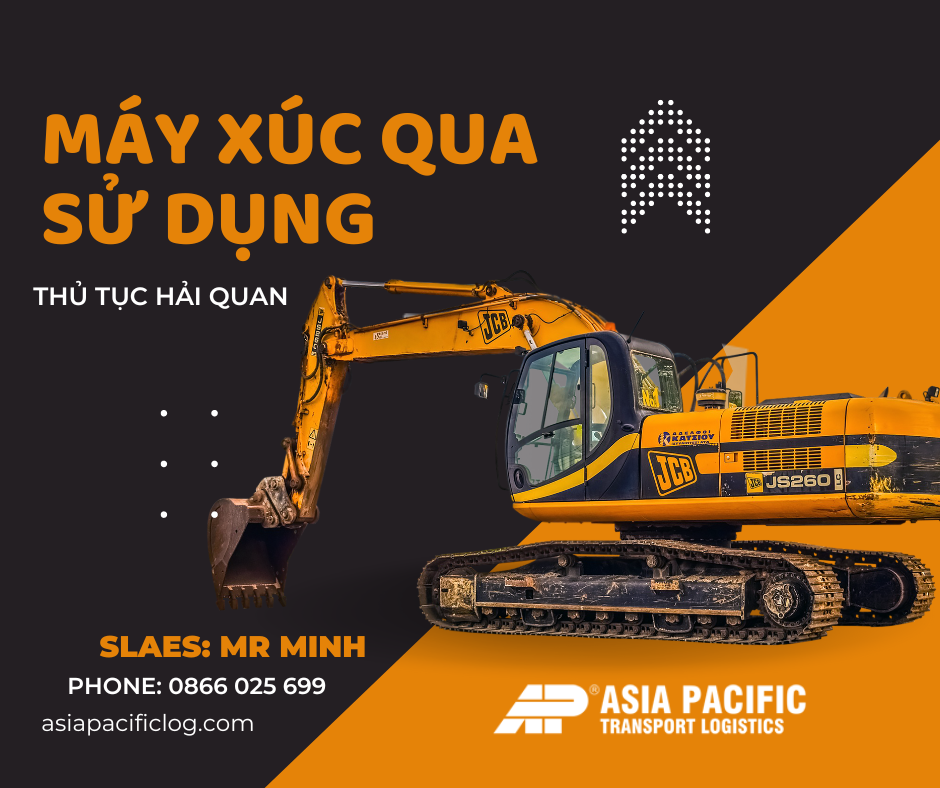 Thủ Tục Nhập khẩu máy xúc