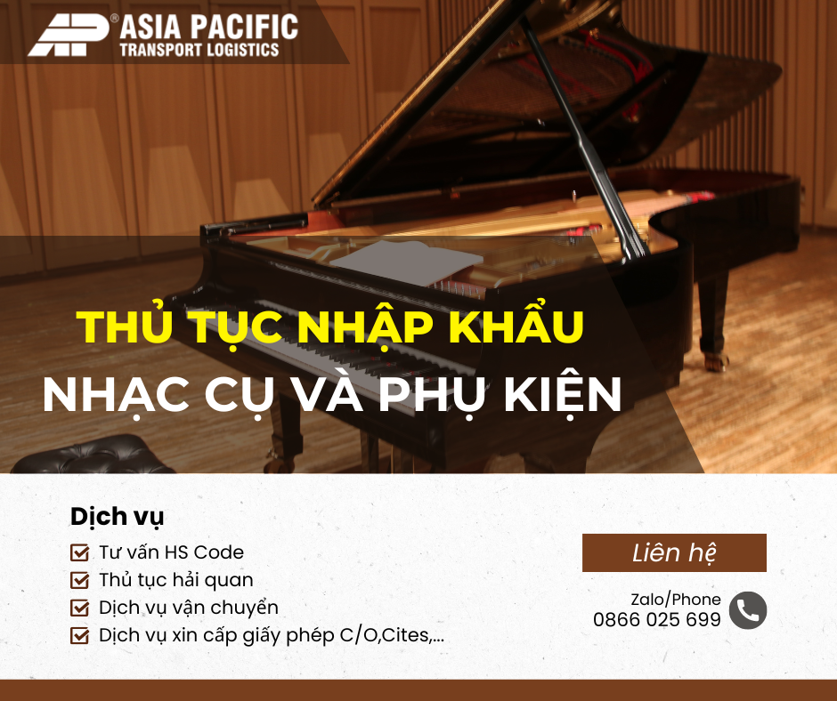 Thủ Tục Nhập Khẩu Nhạc Cụ và Phụ Kiện