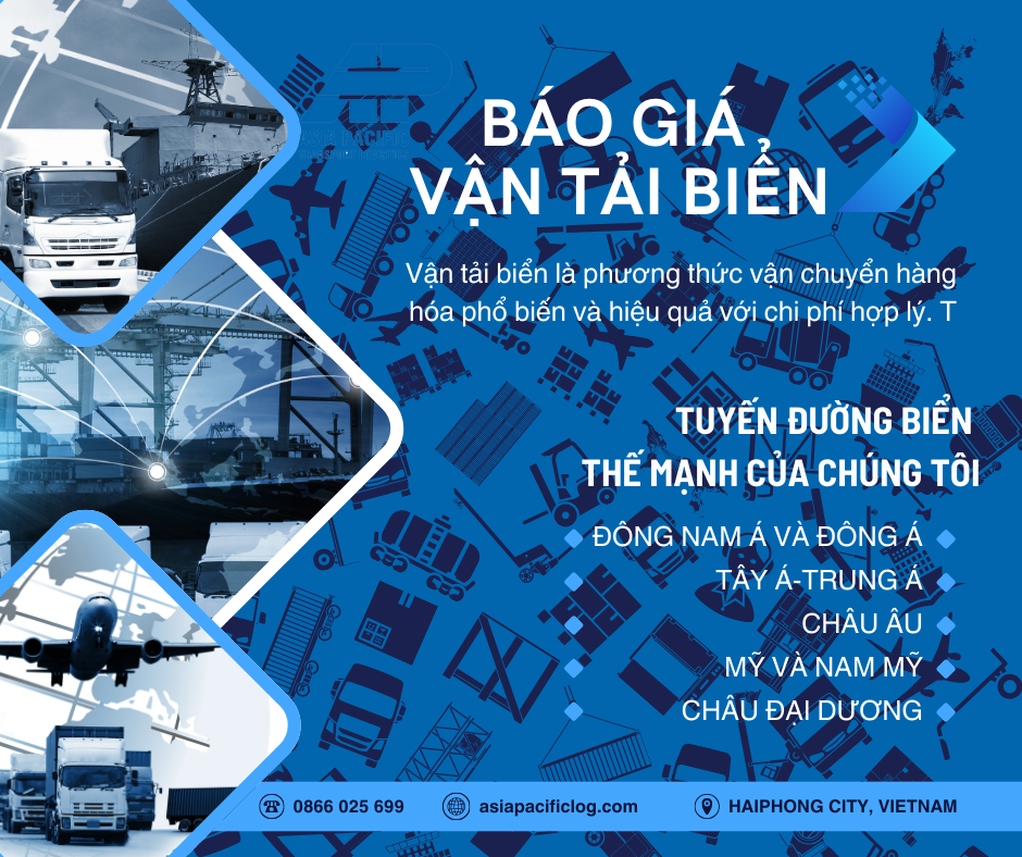 Báo giá cước vận tải biển